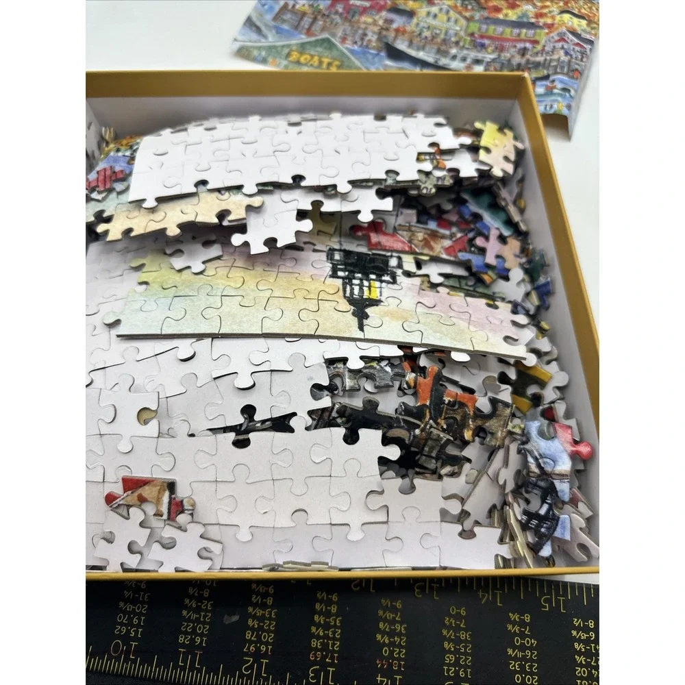 Harbor by The Sea Puzzle - 1000 Pieces 27 x 20 Inches Jigsaw‎ Puzzle
